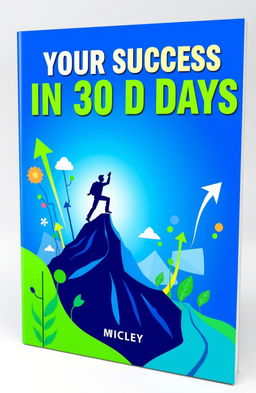 A vibrant and inspiring book cover titled 'Your Success in 30 Days', authored by you