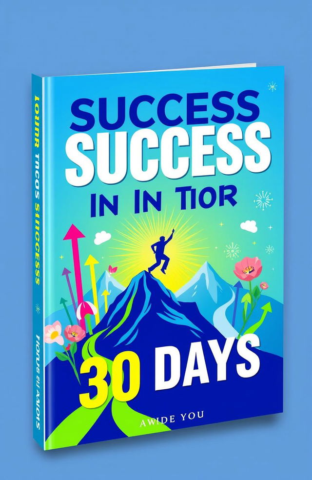 A vibrant and inspiring book cover titled 'Your Success in 30 Days', authored by you