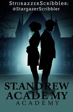 A silhouette of a female figure representing Rowan and a male figure representing Eamon, standing back-to-back, both facing away from the viewer