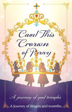 A beautiful and symbolic cover design for a book titled 'Can I Get This Crown of Purity 👑'