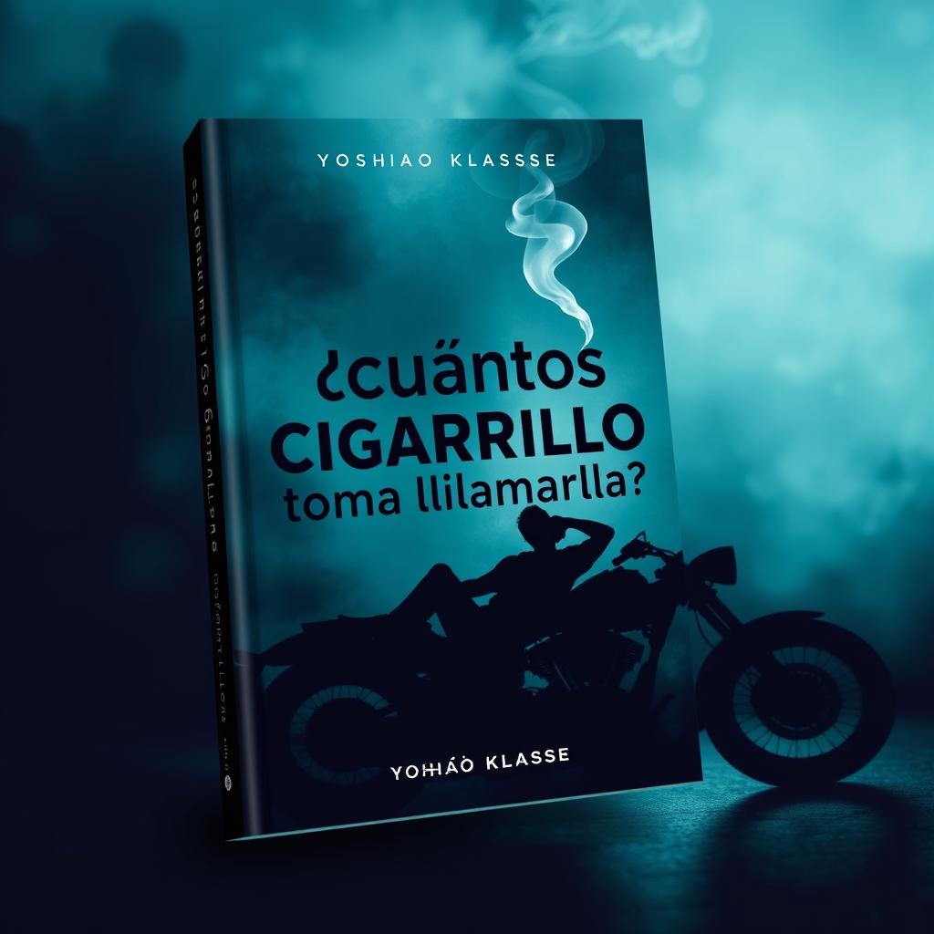 Book cover design for the title: '¿Cuántos cigarrillos toma llamarla?' by Yoshao Klasse