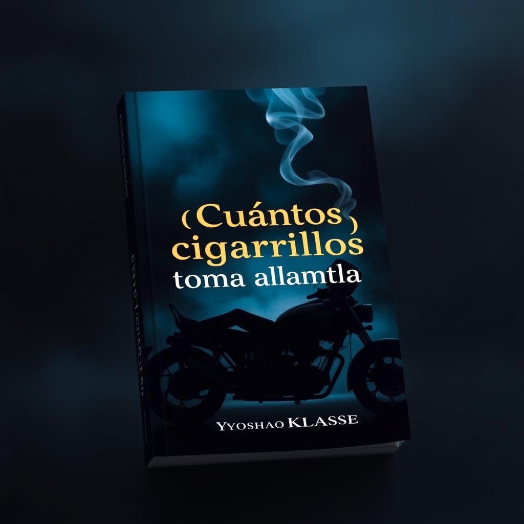 Book cover design for the title: '¿Cuántos cigarrillos toma llamarla?' by Yoshao Klasse