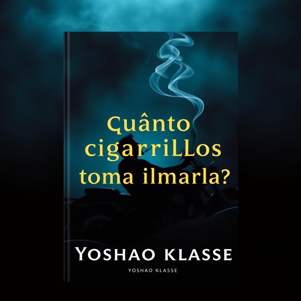 Book cover design for the title: '¿Cuántos cigarrillos toma llamarla?' by Yoshao Klasse