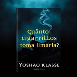 Book cover design for the title: '¿Cuántos cigarrillos toma llamarla?' by Yoshao Klasse