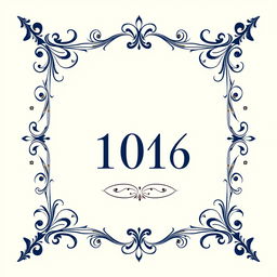 A sophisticated and artistic material page border and page number design