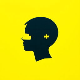 A silhouette of a person's head in profile, designed with puzzle pieces, prominently featuring one piece missing to suggest a theme of incompleteness