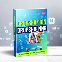 A visually appealing eBook cover design for a dropshipping training course