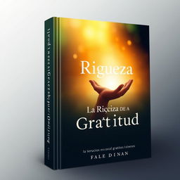 A captivating and persuasive book cover design for 'La Riqueza de la Gratitud'