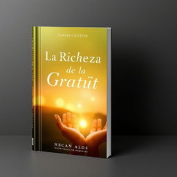 A captivating and persuasive book cover design for 'La Riqueza de la Gratitud'