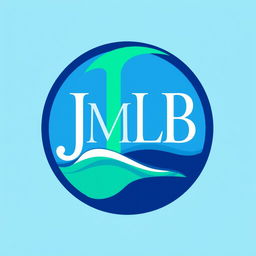 A vibrant and modern logo for a high school located in Douarnenez, featuring the initials 'JMLB'