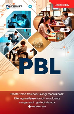 A professional book cover design for a digital practicum module based on Problem-Based Learning (PBL)