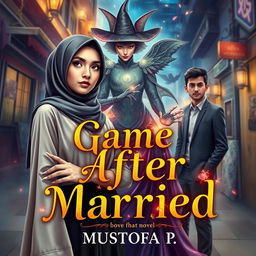 A captivating book cover for the novel "Game After Married" by MUSTOFA P