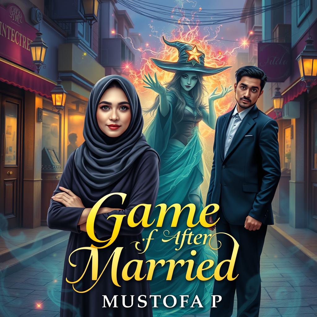 A captivating book cover for the novel "Game After Married" by MUSTOFA P