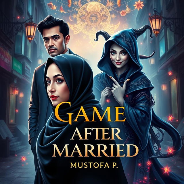 A stunning book cover for the novel "Game After Married" by MUSTOFA P