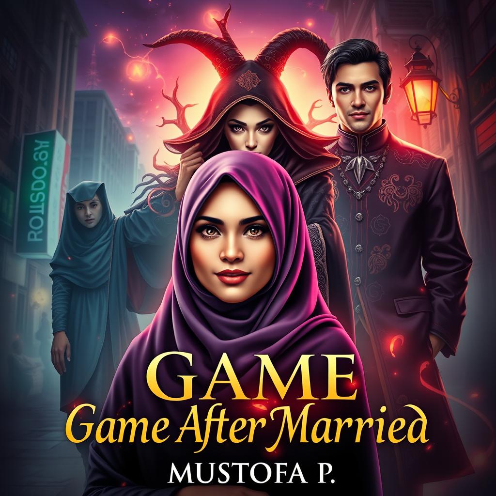 A stunning book cover for the novel "Game After Married" by MUSTOFA P