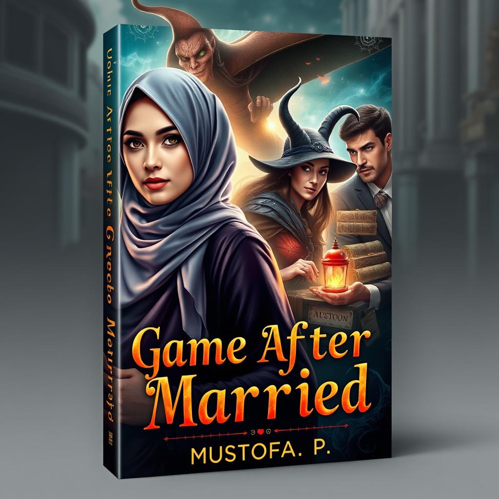 A visually striking book cover design for the single title "Game After Married" by MUSTOFA P