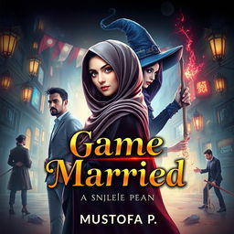 A visually striking book cover design for the single title "Game After Married" by MUSTOFA P