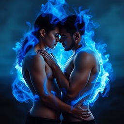 An evocative artistic scene inspired by the book "Tres Días", symbolizing a sexual connection overshadowed by the breakdown of a friendship