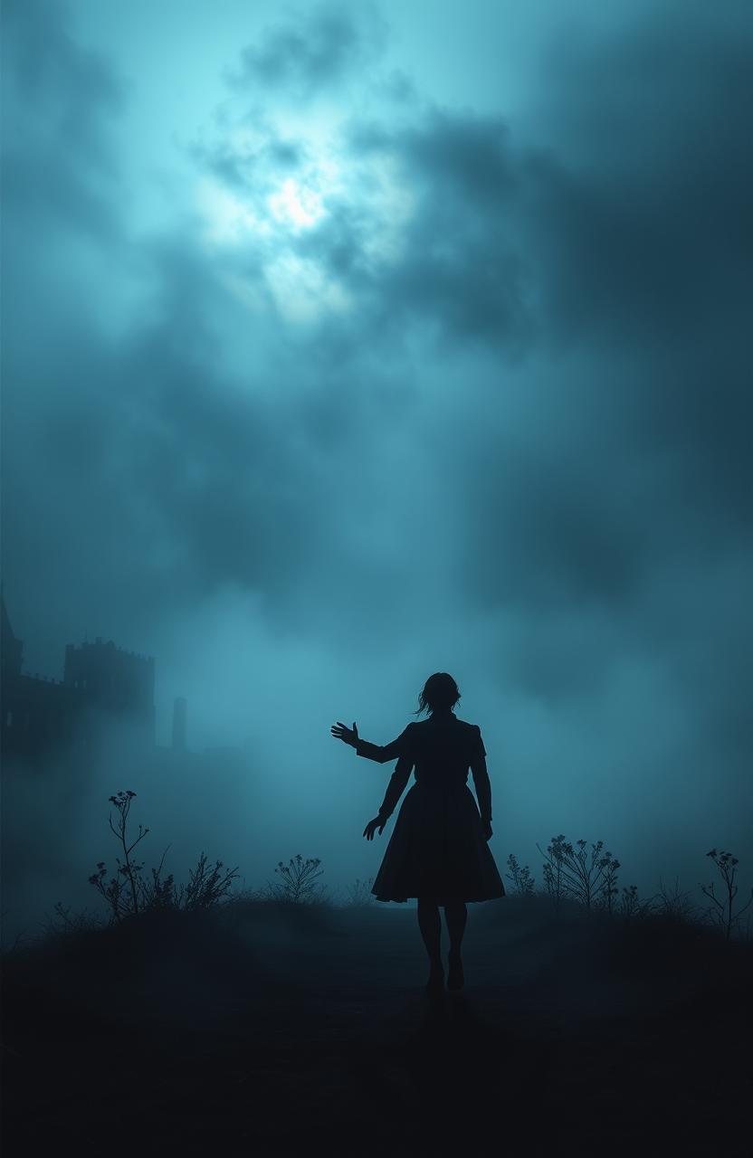 A hauntingly beautiful scene depicting the theme 'Echoes of broken Bond'