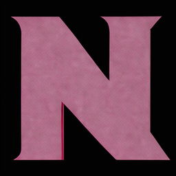 A bold, uppercase letter 'N' in a standard typeface