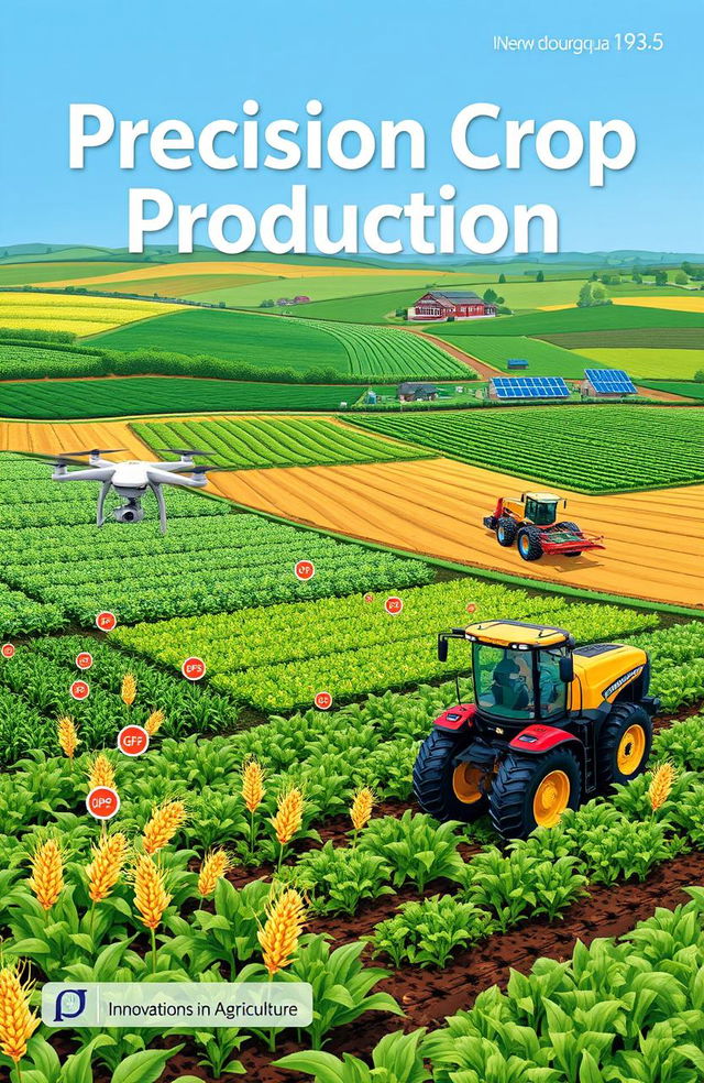 A cover design for a scientific journal titled "Precision Crop Production"