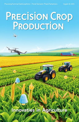 A cover design for a scientific journal titled "Precision Crop Production"