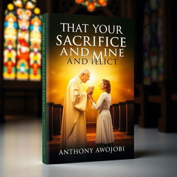 A captivating book cover design for 'That Your Sacrifice and Mine: The Priest and the Laity' by Anthony Awojobi