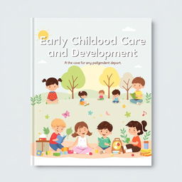 An engaging cover page design for an Early Childhood Care and Development report