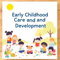 An engaging cover page design for an Early Childhood Care and Development report