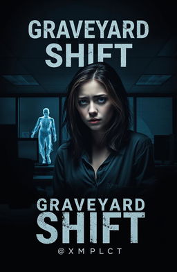 A striking book cover design for 'Graveyard Shift' by Xmplcty