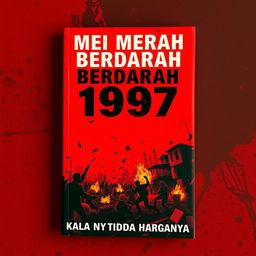 An intense novel cover featuring a vibrant red background with traces of black, setting a dramatic and urgent tone