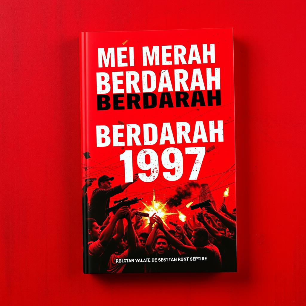 A compelling novel cover that features a vivid red background accented by subtle black elements, creating a highly dramatic effect