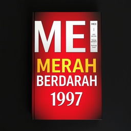 A striking book cover titled "MEI MERAH BERDARAH 1997"