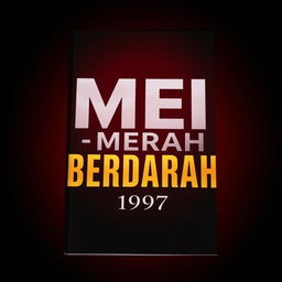 A striking book cover titled "MEI MERAH BERDARAH 1997"