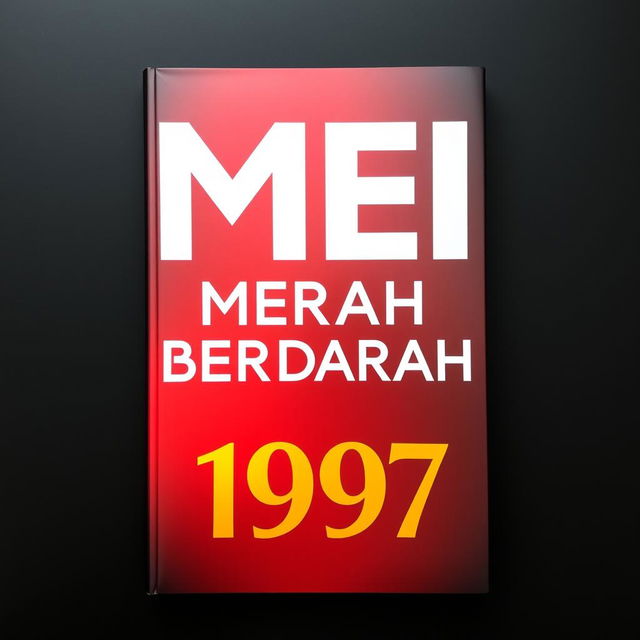 A striking book cover titled "MEI MERAH BERDARAH 1997"