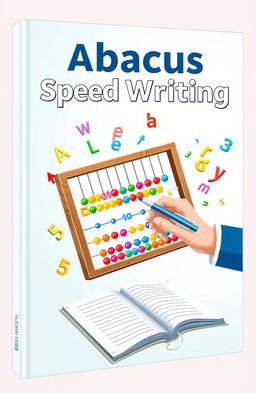 A visually appealing cover design for an 'Abacus Speed Writing Book'