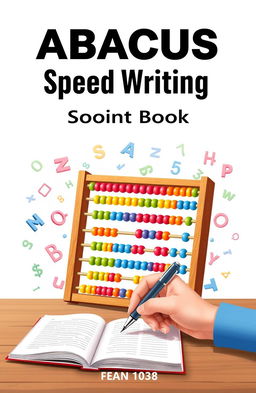 A visually appealing cover design for an 'Abacus Speed Writing Book'