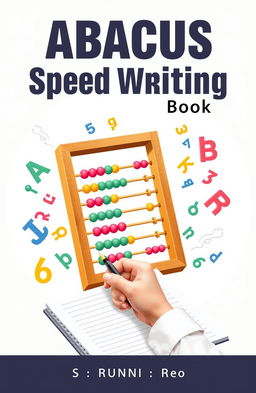 A visually appealing cover design for an 'Abacus Speed Writing Book'