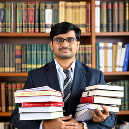 A portrait of a distinguished male scholar, Sarvesh Shukla, who is a PhD scholar holding two GATE qualifications