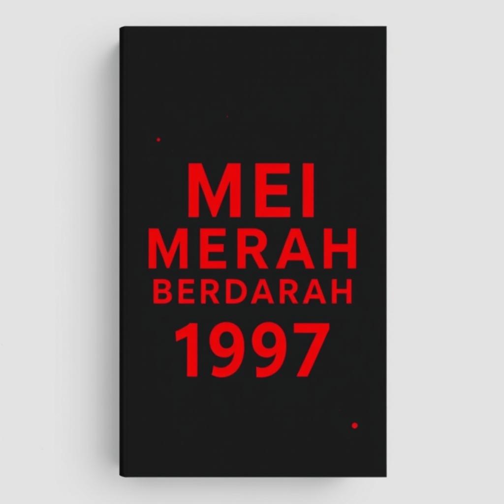 A minimalist novel cover design featuring a solid black background accented with subtle splotches of blood-red that mimic blood stains