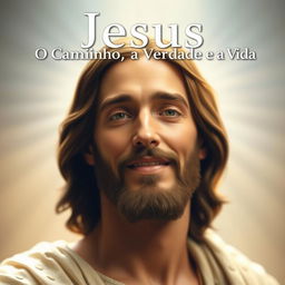 A serene and illuminated portrait of Jesus, focusing on His compassionate and welcoming face, symbolizing truth and life