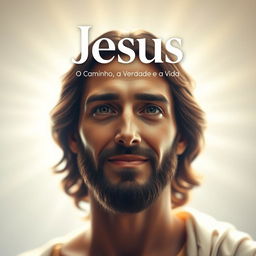 A serene and illuminated portrait of Jesus, focusing on His compassionate and welcoming face, symbolizing truth and life