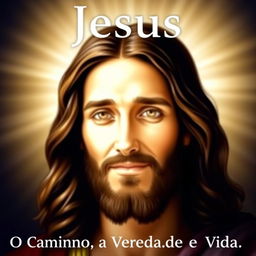 A serene and illuminated portrait of Jesus, focusing on His compassionate and welcoming face, symbolizing truth and life