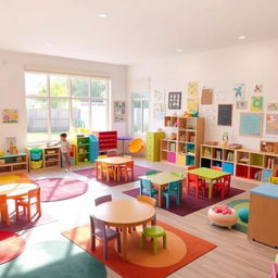 A vibrant and welcoming daycare center, designed for young children