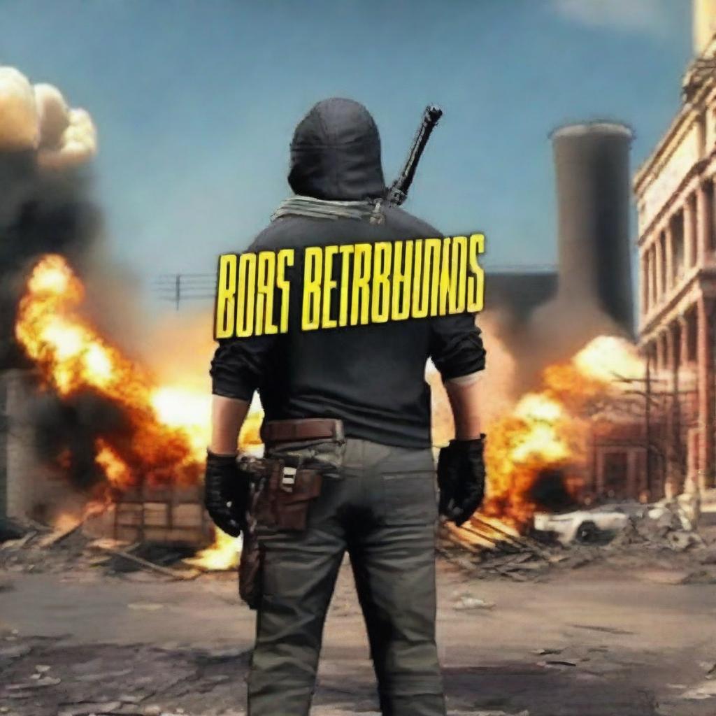 Generate a formidable avatar for the video game PlayerUnknown's Battlegrounds (PUBG), embodying the nickname 'Boss'. The avatar must convey determined leadership, strength and authority.