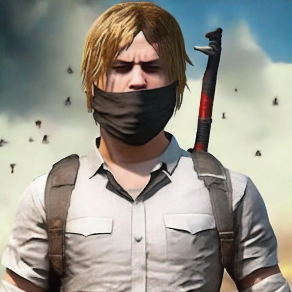 Generate a formidable avatar for the video game PlayerUnknown's Battlegrounds (PUBG), embodying the nickname 'Boss'. The avatar must convey determined leadership, strength and authority.