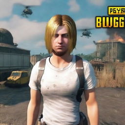 Generate a formidable avatar for the video game PlayerUnknown's Battlegrounds (PUBG), embodying the nickname 'Boss'. The avatar must convey determined leadership, strength and authority.