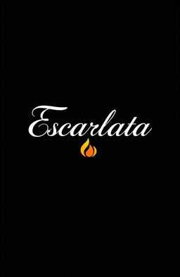 The words 'Fuego Escarlata' in elegant, beautiful cursive font, prominently displayed