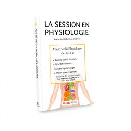 A clean and professional book cover design for the title 'LA SESSION EN PHYSIOLOGIE,' featuring the slogan 'Maîtriser la Physiologie de a à z' elegantly placed below the title