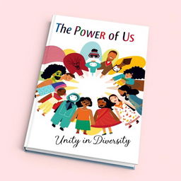 A modern and unique book cover titled 'The Power of Us • Unity in Diversity'